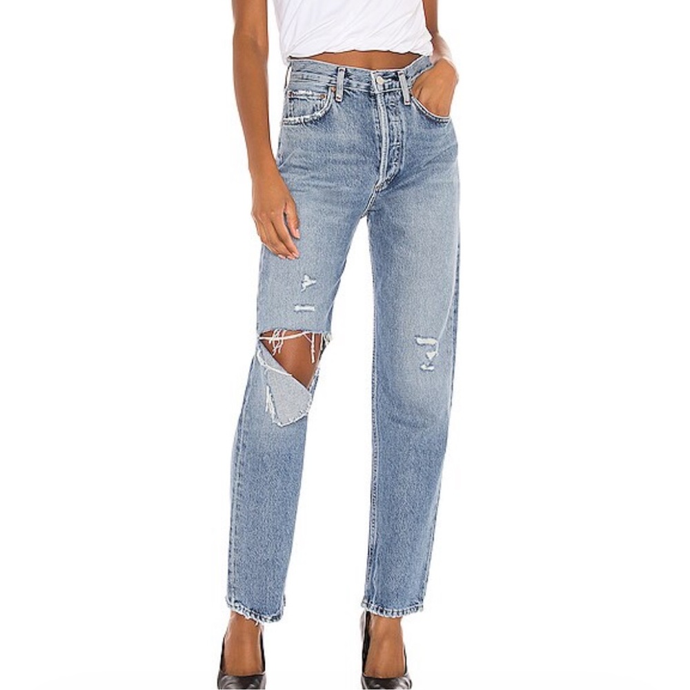 AGOLDE 90's Pinch Waist High Rise Straight Leg Jeans